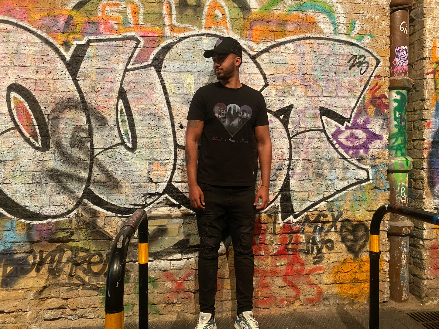 Bst Black Luxury Streetwear T shirt